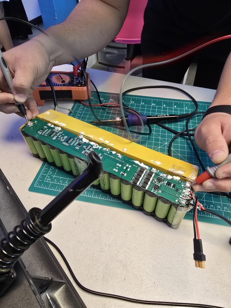 Electric scooter battery repair and testing at Techy Doral