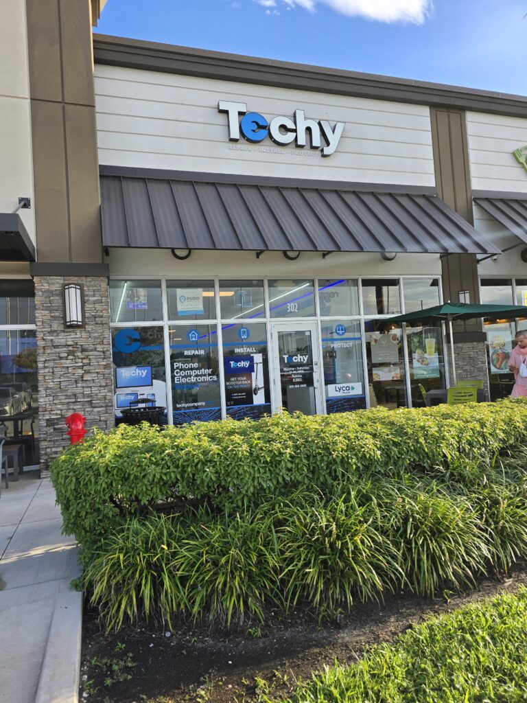 Techy Doral storefront at 1850 NW 117th Pl, Sweetwater, FL near Doral